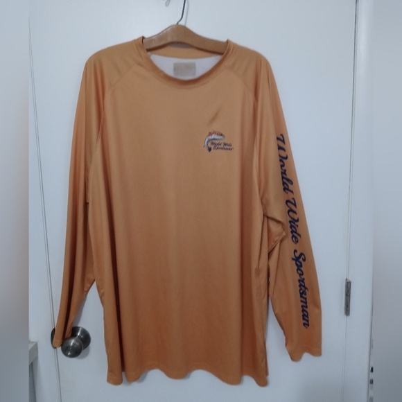 HUK World Wide Sportsman Long Sleeve Graphic Fishing Shirt M - Picture 2 of 8